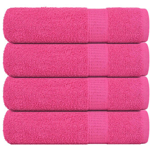 Vidaxl badhanddoeken frogn 4 st 100x150 cm 360 g m² roze