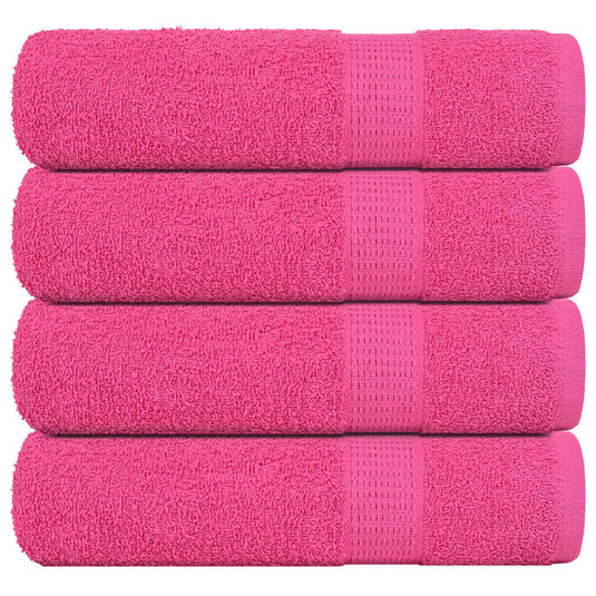 Vidaxl badhanddoeken frogn 4 st 100x150 cm 360 g m² roze