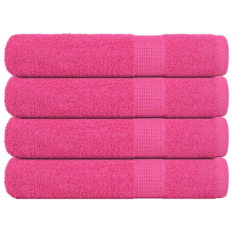 Afbeelding laden in galerijviewer, Vidaxl handdoeken frogn 4 st 100x200 cm 360 g m² roze
