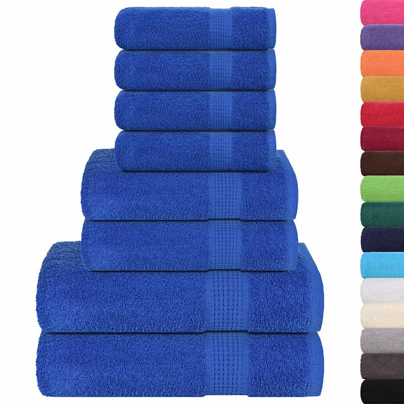Afbeelding laden in galerijviewer, Vidaxl 8-delige handdoekenset frogn 360 g m² blauw
