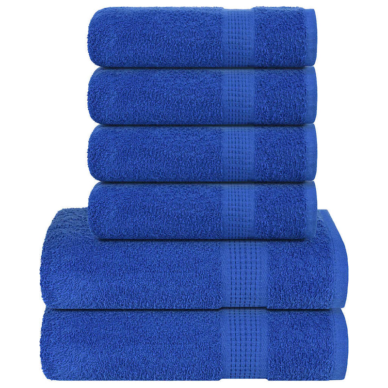 Afbeelding laden in galerijviewer, Vidaxl 6-delige handdoekenset frogn 360 g m² blauw
