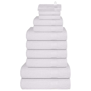 Vidaxl 12-delige handdoekenset frogn 360 g m² wit