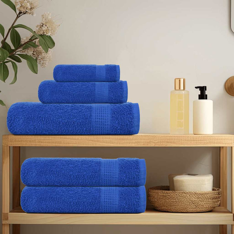 Afbeelding laden in galerijviewer, Vidaxl 12-delige handdoekenset frogn 360 g m² blauw
