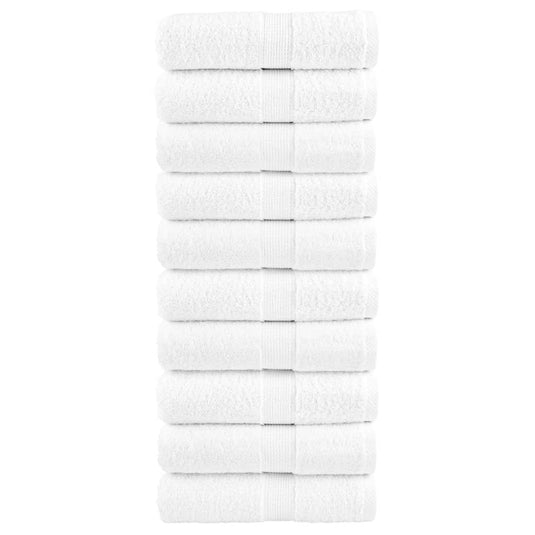 Vidaxl gastendoekjes solund 10 st 600 g m² 30x50 cm wit