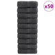Vidaxl washandjes solund 50 st 600 g m² 15x21 cm antracietkleurig