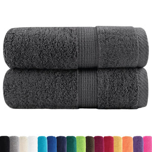 Vidaxl gastendoekjes solund 2 st 600 g m² 30x50 cm antracietkleur