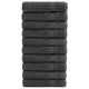 Vidaxl handdoeken solund 10 st 600 g m² 100x150 cm antracietkleur