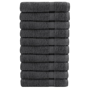 Vidaxl saunadoeken solund 10 st 600 g m² 80x200 cm antracietkleur