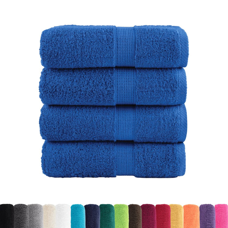 Afbeelding laden in galerijviewer, Vidaxl gastendoekjes solund 4 st 600 g m² 30x50 cm blauw
