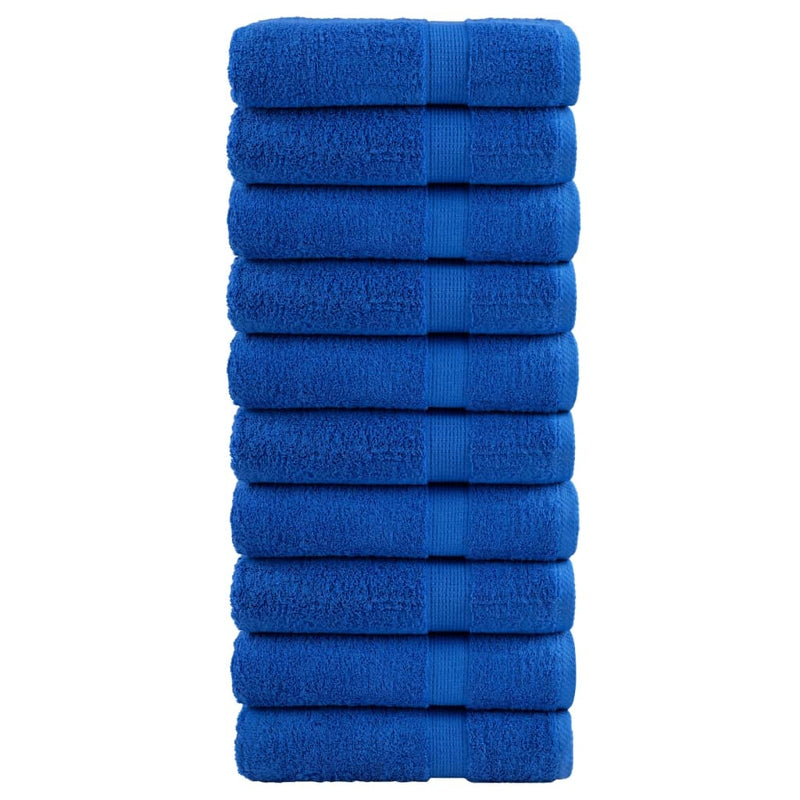 Afbeelding laden in galerijviewer, Vidaxl badhanddoeken solund 10 st 600 g m² 70x140 cm blauw
