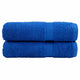 Vidaxl badhanddoeken solund 2 st 600 g m² 100x150 cm blauw