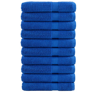 Vidaxl saunadoeken solund 10 st 600 g m² 80x200 cm blauw
