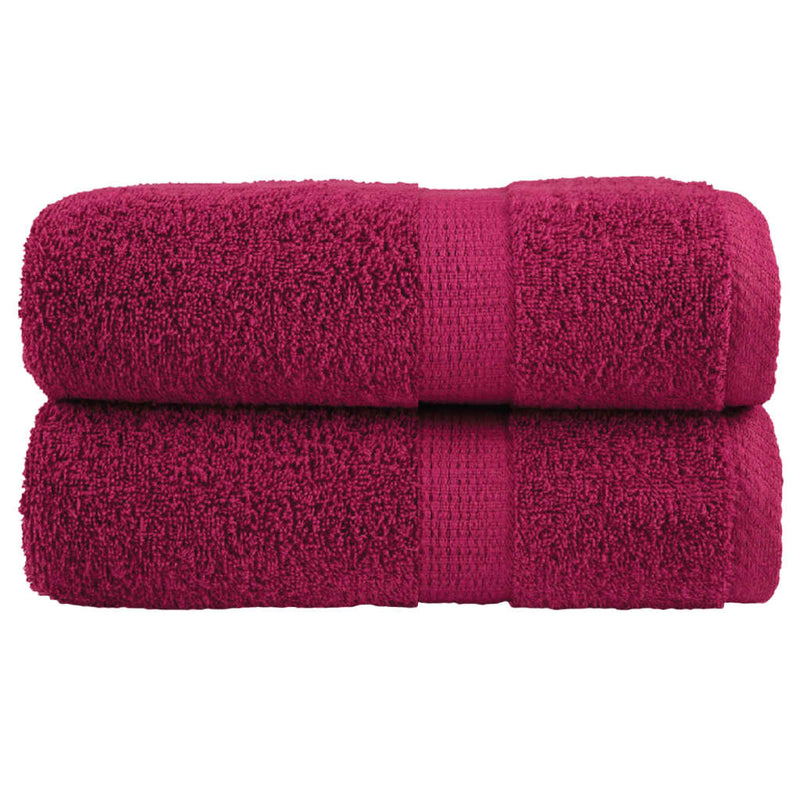 Afbeelding laden in galerijviewer, Vidaxl premium washandjes solund 2 stuks bordeaux 30x30cm 600 g m²
