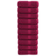 Vidaxl premium washandjes solund 10 stuks bordeaux 30x30 cm 600 g m²