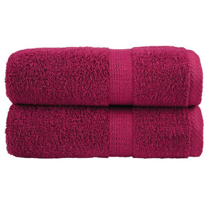 Vidaxl gastendoekjes solund 2 st 600 g m² 30x50 cm bordeauxrood