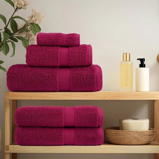 Vidaxl gastendoekjes solund 2 st 600 g m² 30x50 cm bordeauxrood
