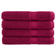Vidaxl saunahanddoeken solund 4 st 600 g m² 80x200 cm bordeaux