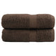 Vidaxl premium washandjes solund 2 stuks bruin 30x30 cm 600 g m²