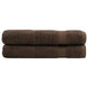 Vidaxl saunadoeken solund 2 st 600 g m² 80x200 cm bruin