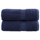 Vidaxl premium washandjes solund 2 stuks marineblauw 30x30 cm 600 g m²