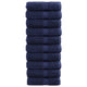 Vidaxl premium washandjes solund 10 stuks marineblauw 30x30 cm 600 g m²