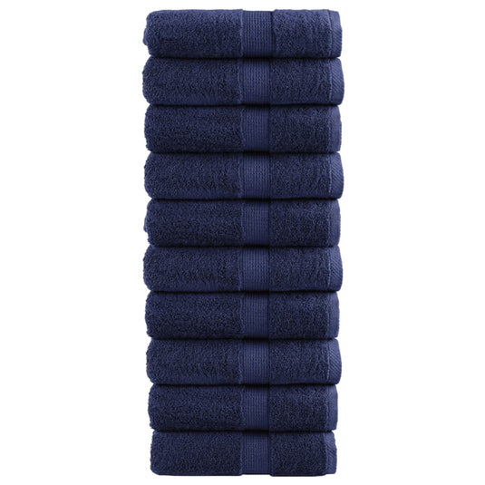 Vidaxl gastendoekjes solund 10 st 600 g m² 30x50 cm marineblauw