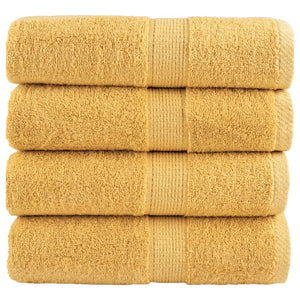 Vidaxl gastendoekjes solund 4 st 600 g m² 30x50 cm goudkleurig