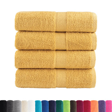 Vidaxl gastendoekjes solund 4 st 600 g m² 30x50 cm goudkleurig