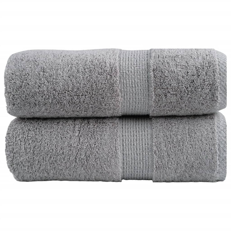 Afbeelding laden in galerijviewer, Vidaxl premium washandjes solund 2 stuks grijs 30x30cm 600 g m²
