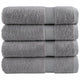 Vidaxl badhanddoeken solund 4 st 600 g m² 70x140 cm grijs