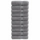 Vidaxl badhanddoeken solund 10 st 600 g m² 70x140 cm grijs