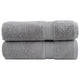 Vidaxl badhanddoeken solund 2 st 600 g m² 100x150 cm grijs