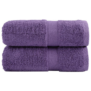 Vidaxl gastendoekjes solund 2 st 600 g m² 30x50 cm paars