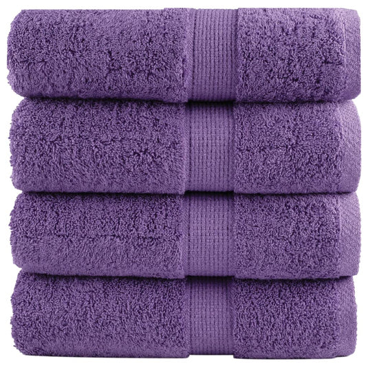 Vidaxl gastendoekjes solund 4 st 600 g m² 30x50 cm paars
