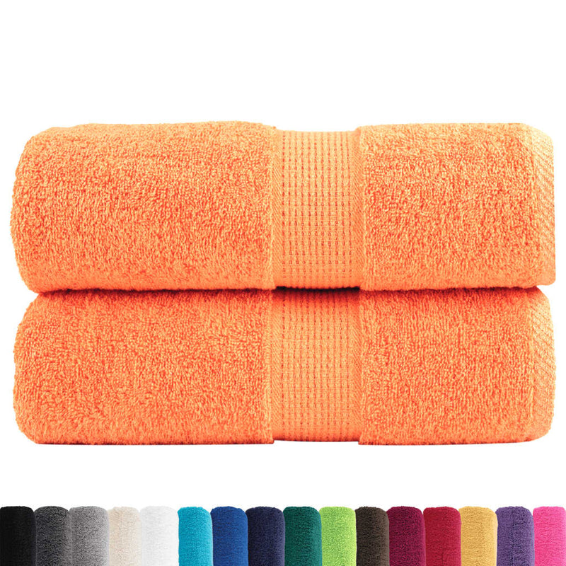 Afbeelding laden in galerijviewer, Vidaxl premium washandjes solund 2 stuks oranje 30x30 cm 600 g m2
