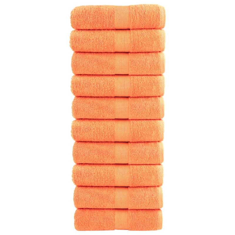 Afbeelding laden in galerijviewer, Vidaxl gastendoekjes solund 10 st 600 g m² 30x50 cm oranje
