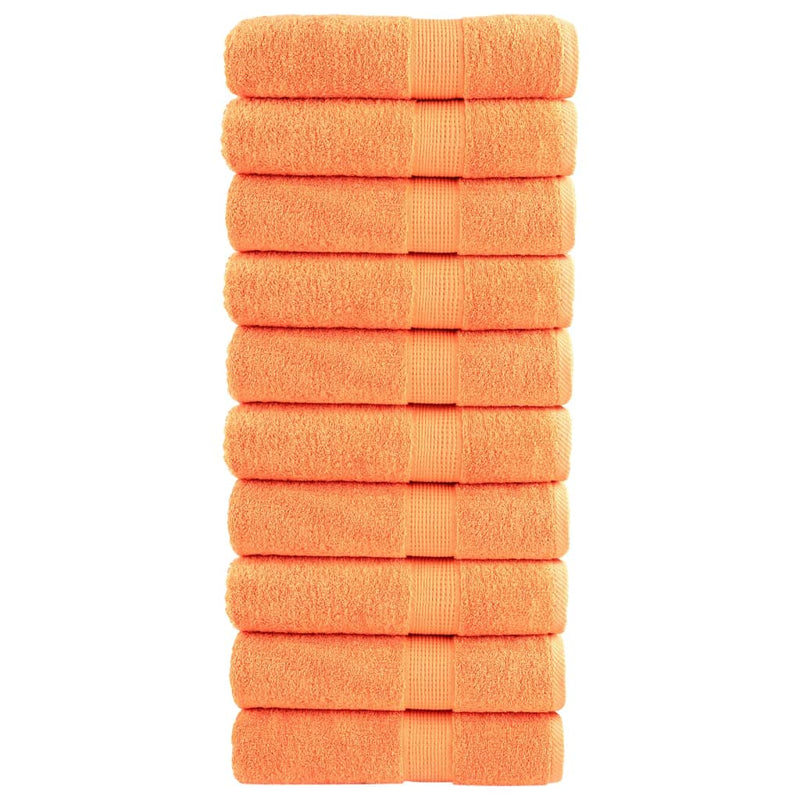 Afbeelding laden in galerijviewer, Vidaxl handdoeken solund 10 st 600 g m² 50x100 cm oranje
