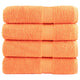 Vidaxl badhanddoeken solund 4 st 600 g m² 70x140 cm oranje