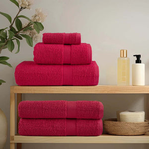 Vidaxl saunadoeken solund 10 st 600 g m² 80x200 cm rood