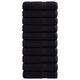 Vidaxl badhanddoeken solund 10 st 600 g m² 70x140 cm zwart