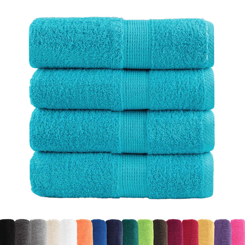Afbeelding laden in galerijviewer, Vidaxl gastendoekjes solund 4 st 600 g m² 30x50 cm turquoise
