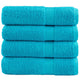 Vidaxl badhanddoeken solund 4 st 600 g m² 70x140 cm turquoise