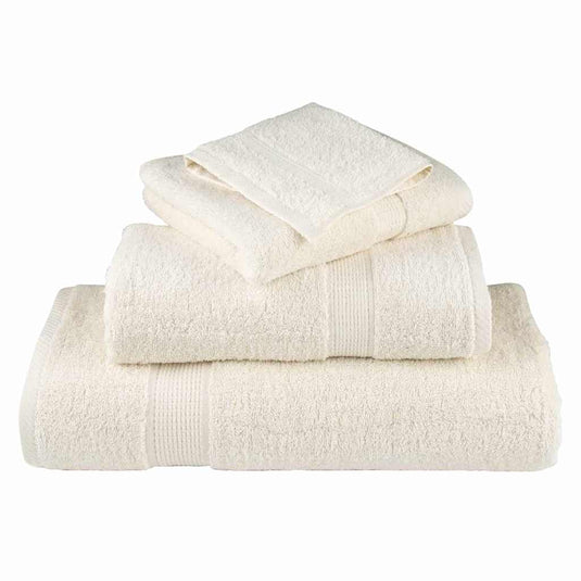 Vidaxl gastendoek solund 2 st crème 15 x 21 cm 550 gsm