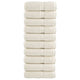 Vidaxl premium washandjes solund 10 stuks crème 30x30 cm 600 g m2