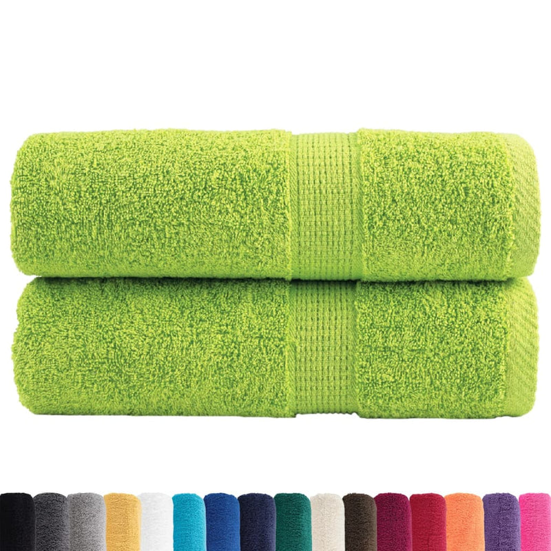 Afbeelding laden in galerijviewer, Vidaxl premium washandjes solund 2 st appelgroen 30x30 cm 600 g m2
