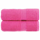 Vidaxl premium washandjes solund 2 st roze 30x30 cm 600 g m2