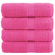 Vidaxl premium washandjes solund 4 stuks roze 30x30 cm 600 g m2
