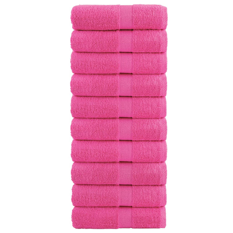 Afbeelding laden in galerijviewer, Vidaxl gastendoekjes solund 10 st 600 g m² 30x50 cm roze
