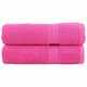 Vidaxl handdoeken solund 2 st 600 g m² 50x100 cm roze