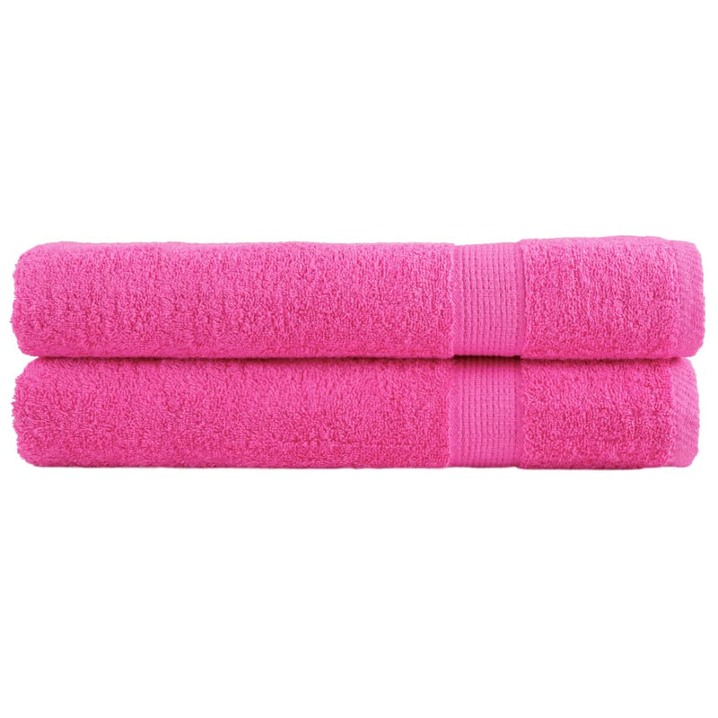 Afbeelding laden in galerijviewer, Vidaxl saunadoeken solund 2 st 600 g m² 80x200 cm roze
